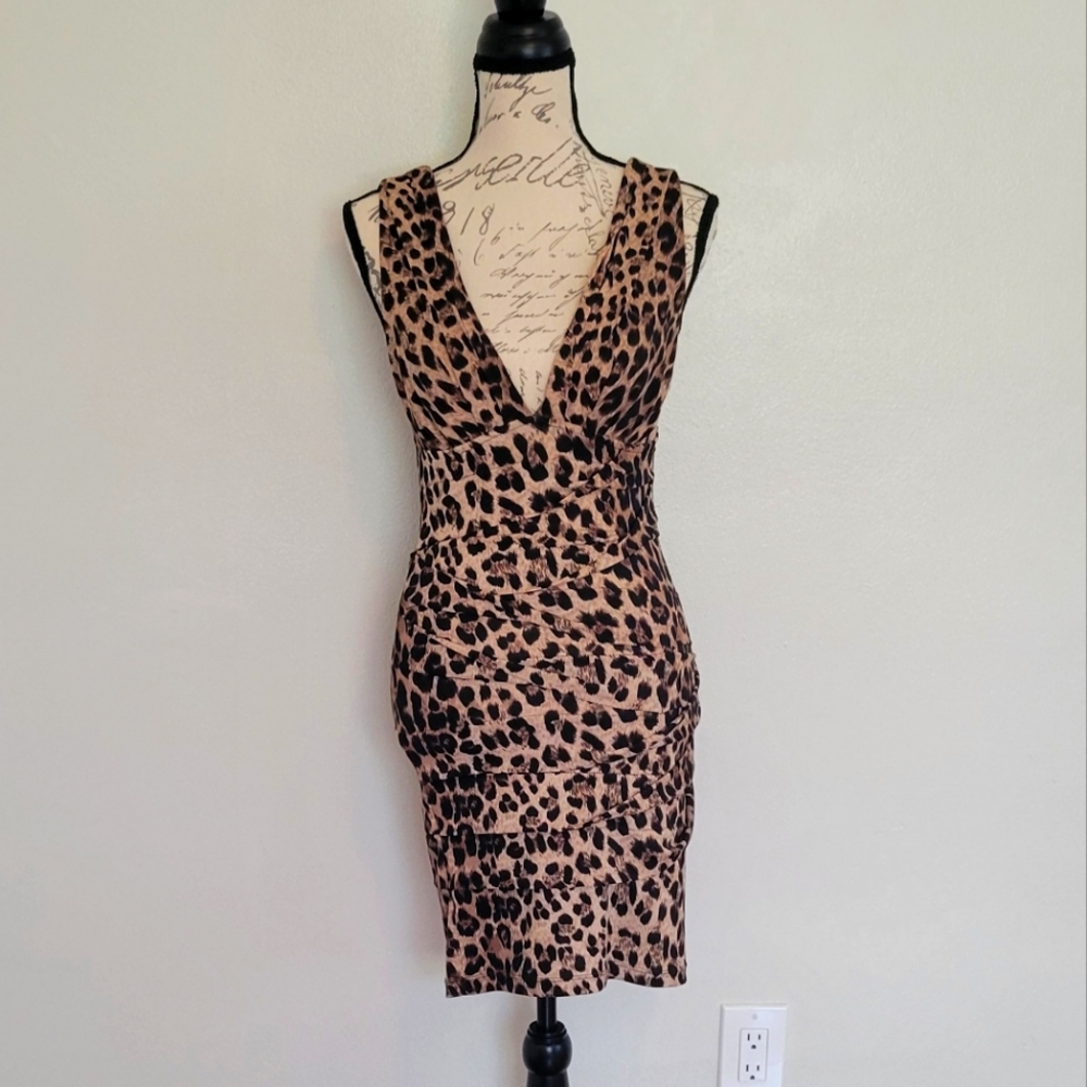 Leopard print dress size small